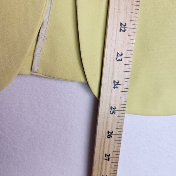 Rag & Bone Tuxedo Blazer Jacket Womens 2 XS Crepe Yellow Formal Career Coastal - Picture 14 of 16